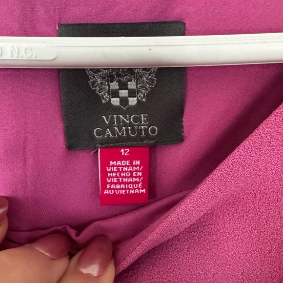 NWT Vince Camuto Pink Eyelet Sleeve Shift Dress Puff Sleeve Mini ~ Size 12 🌺 - Picture 11 of 12